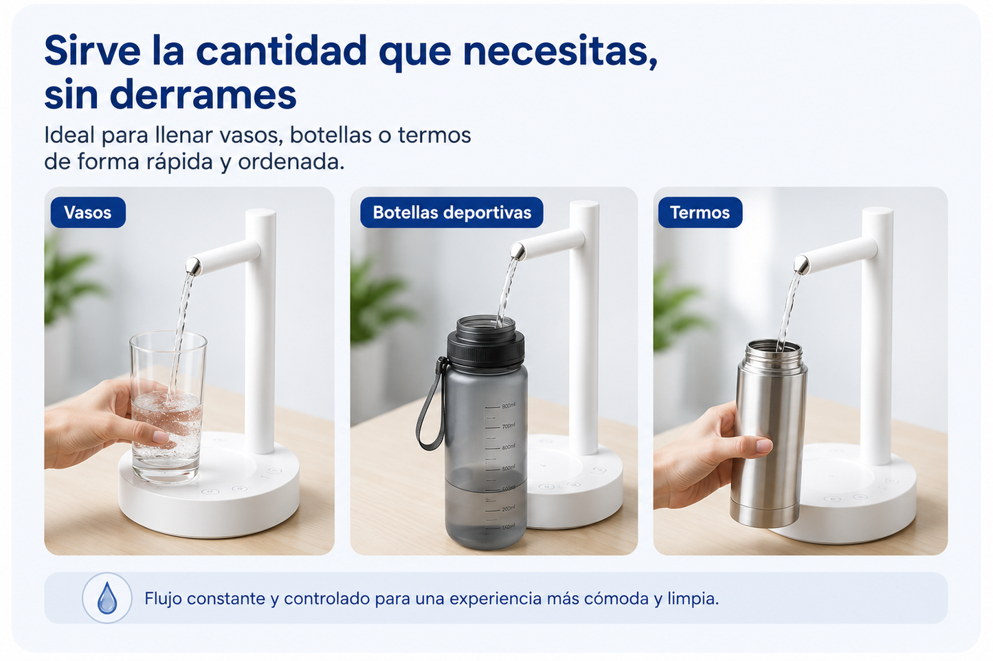 Dispensador de agua inteligente